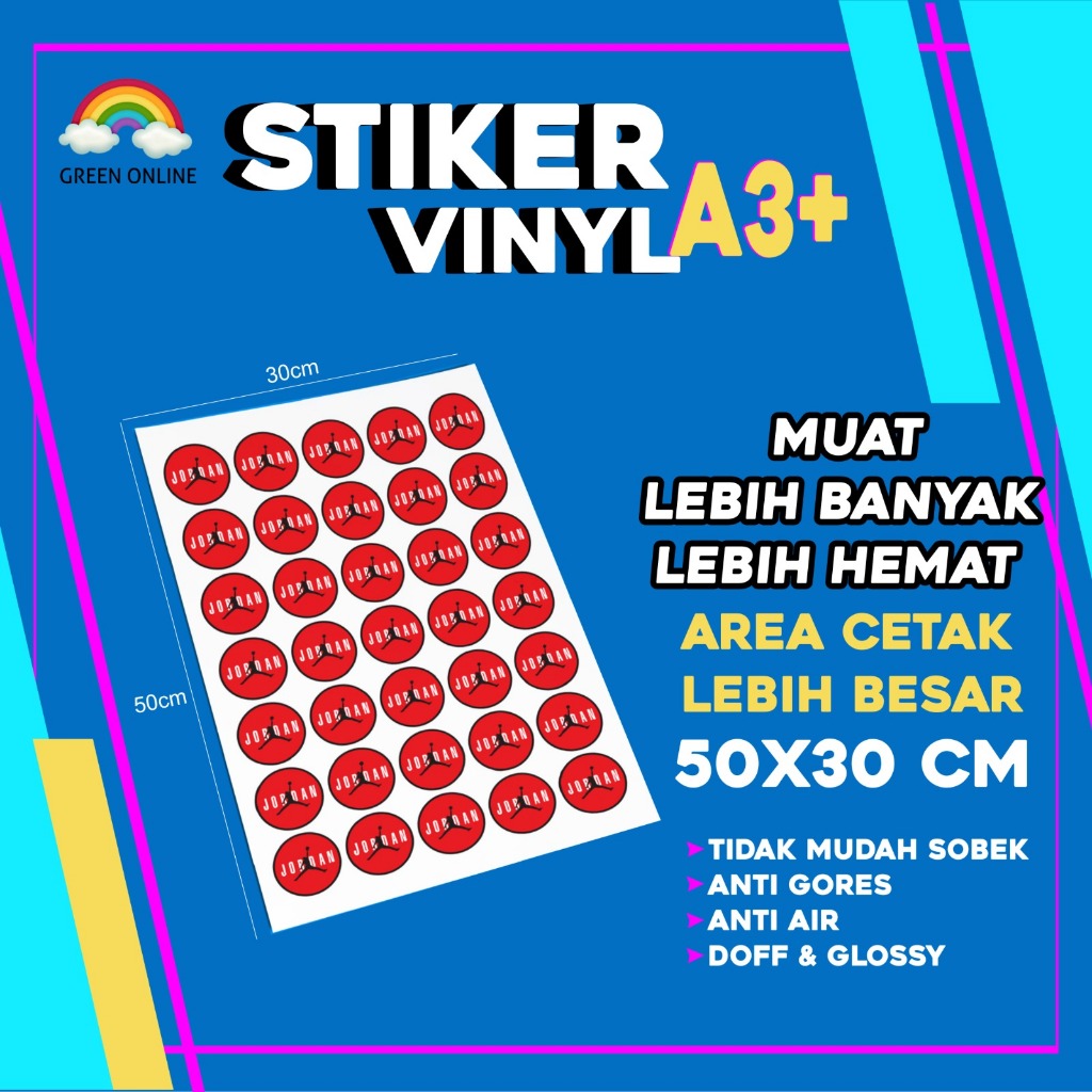 

STIKER VINYL A3+ LABEL MAKANAN MINUMAN STIKER ANTI AIR