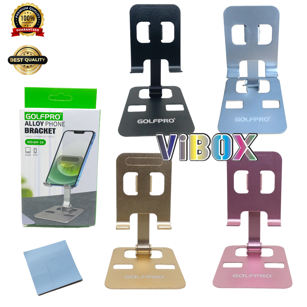 Lifttable Golfpro GH-16 Metal Holder Stand Lipat HP & Tablet For iPad Pro 11 10th 10.2 7th 8th 9th G