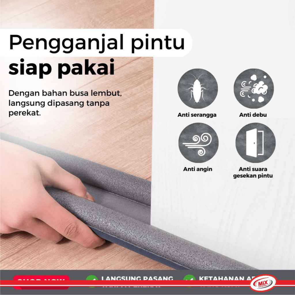 BUSA PENUTUP BAWAH PINTU PENUTUP CELAH PINTU BAWAH RUMAH