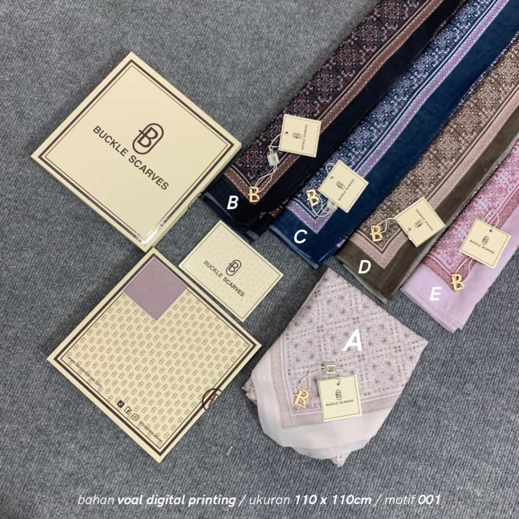 ShiifaHijab - 5 box Voal Buckle Box Premium By Azara Superfashion
