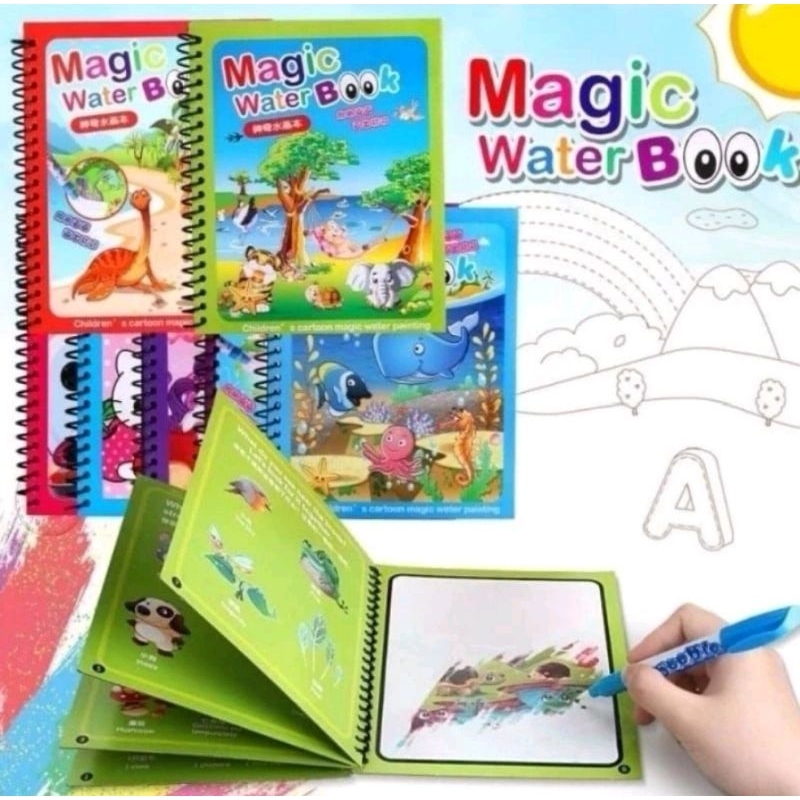 

Magic Water Book / Buku Mewarnai Ajaib dengan Spidol Air