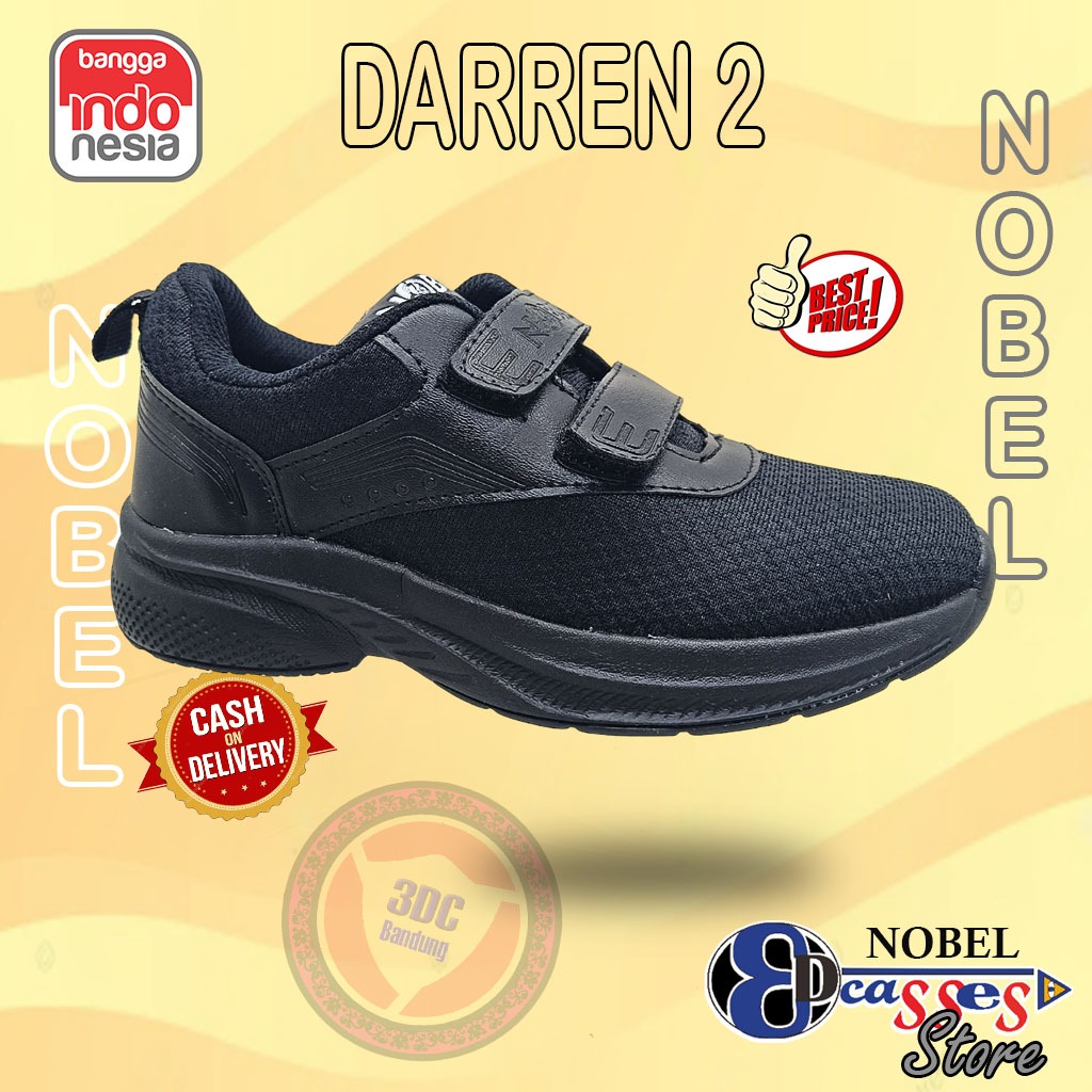 Nobel Darren 2 - Sepatu Sekolah Anak Casual Sneaker Original Nobel