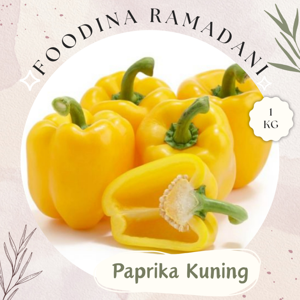 

PAPRIKA Kuning - Cabai Yellow Paprika Fresh [ Berat 1.000gr ] Harga Per KG