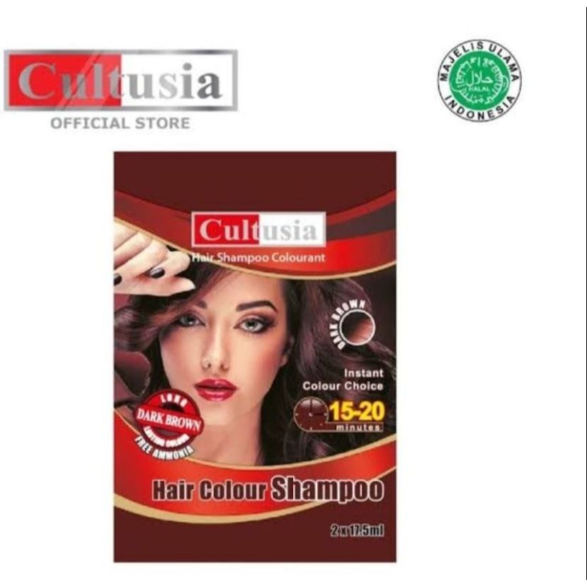 CULTUSIA HAIR COLOR SACHET DARK BROWN