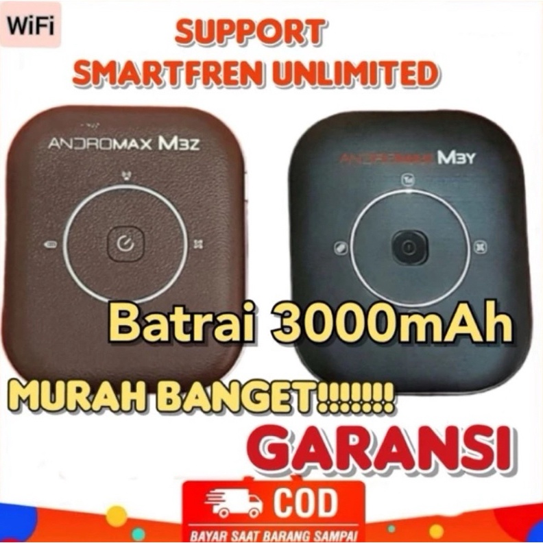 WiFi Modem portabel Andromax Smartfren unlimited M3Z M3Y M2Y Bisa Smartfren unlimited  Smartfren Kuo