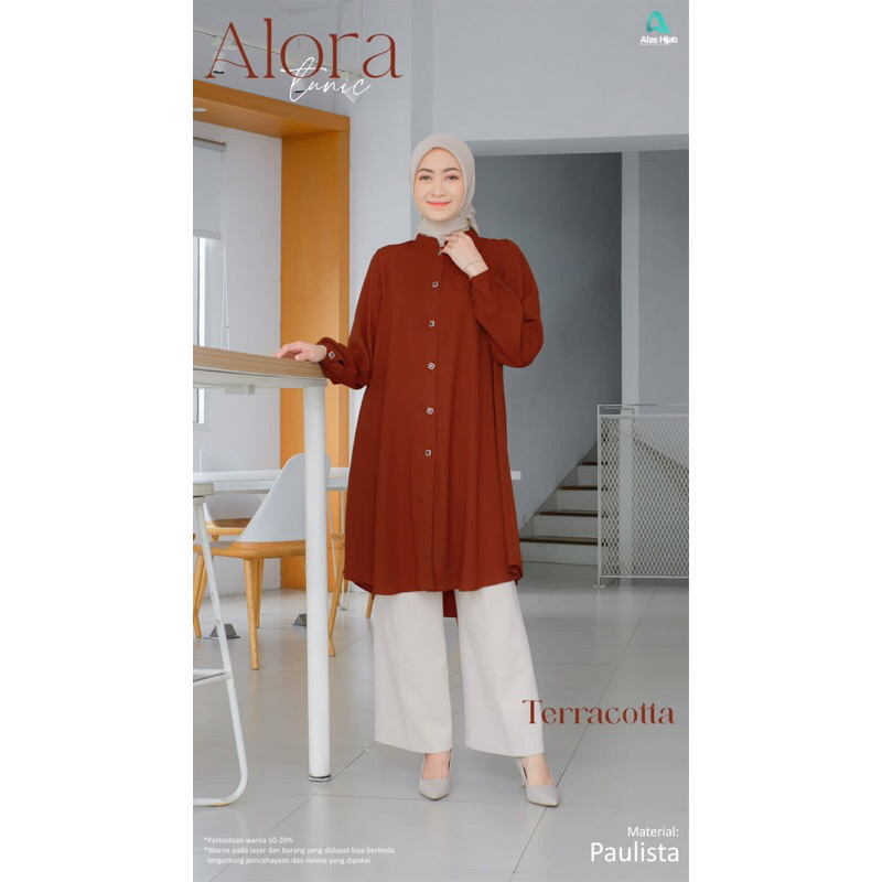 Alora Tunik Original by Afas Hijab Terraccota L