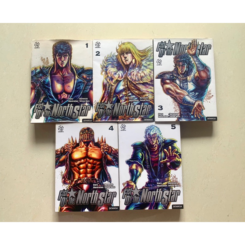 Komik Manga Set Fist of the North Star 1,2,3,4,5