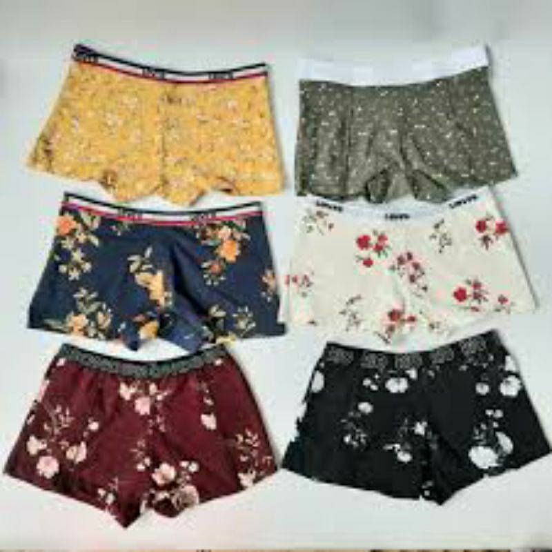 yuh isi 5 pcs celana dalam wanita/celana dalam wanita model boxer/celana dalam wanita model boxer