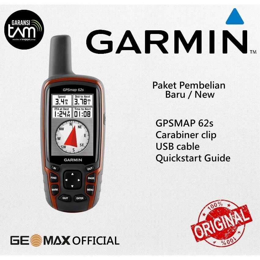 Gps Garmin 62s Baru / Gps Garmin 62s New