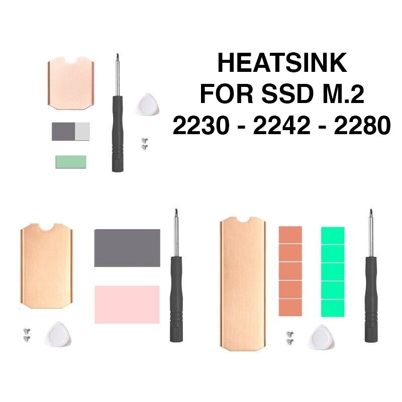 HEATSINK SSD M.2 NVME SATA NGFF 2232 2242 2280 M2 PENDINGIN COPPER