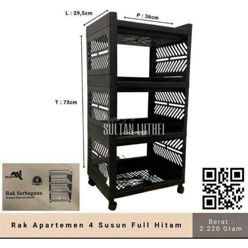 RAK YOYO SERBAGUNA 4 SUSUN RODA