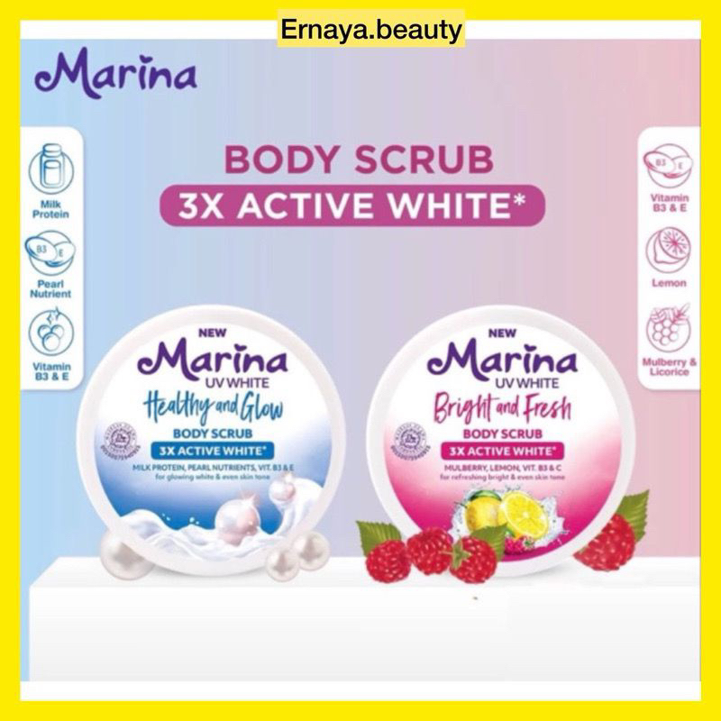 MARINA BODY SCRUB 200 GR / BODY SCRUB MARINA 200 GR / MARINA BODY SCRUB BIRU