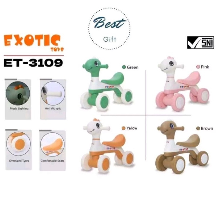 Paling Berkualitas  sepeda balance bike exotic et 319