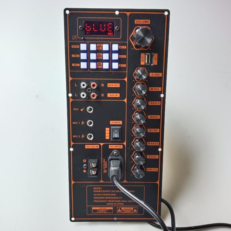 Angkat 4 Spiker 12 in Mesin Spiker Aktif Subwoofer Speaker Karoke Portabel Profesional Kit Amplifier