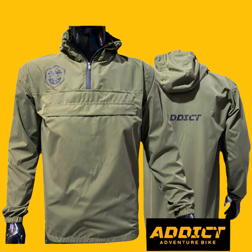 Jacket Olah Raga Pria Wanita Waterproof Anti Angin Parasut Bisa Dilipat Jadi Tas Kangaroo Army