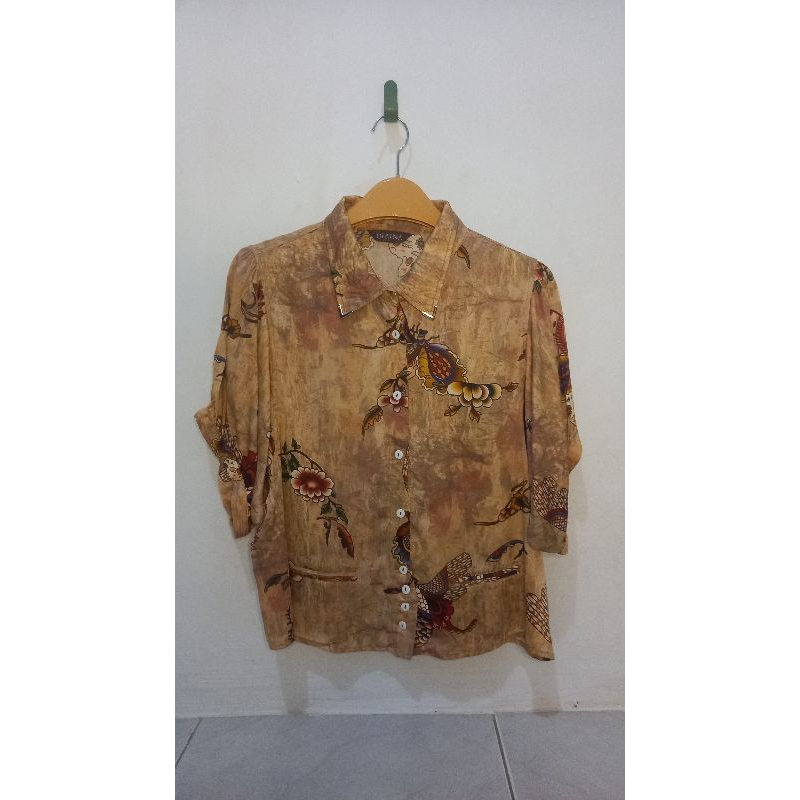 Kemeja vintage sultan bahan lembut halus anti gerah