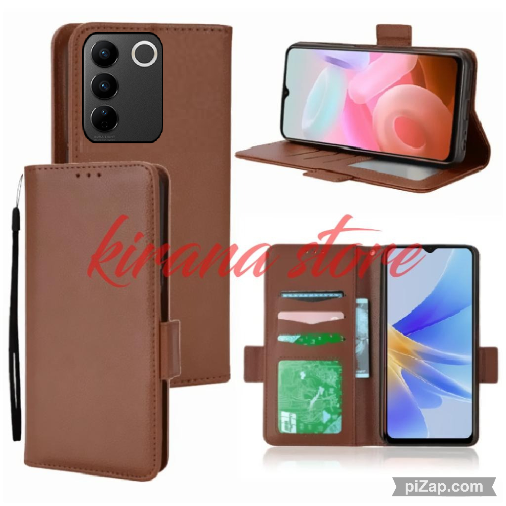 Case Dompet Hp Vivo V27 5G Vivo V27e Vivo V27 Pro Case HP Flip Kulit Case Wallet Leather Cover