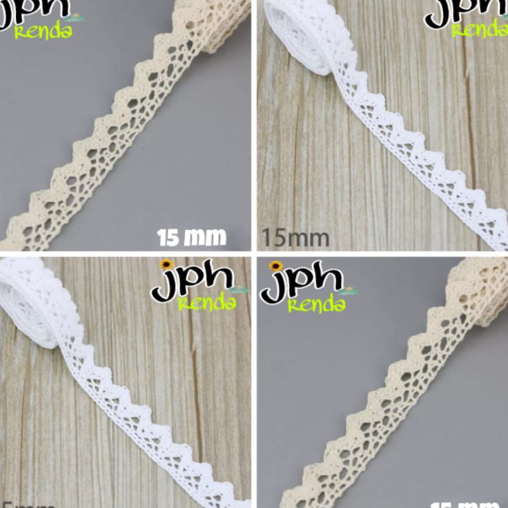 Harga Update  isi 1yard renda rajut lebar 15cm renda kait lebar 15cm
