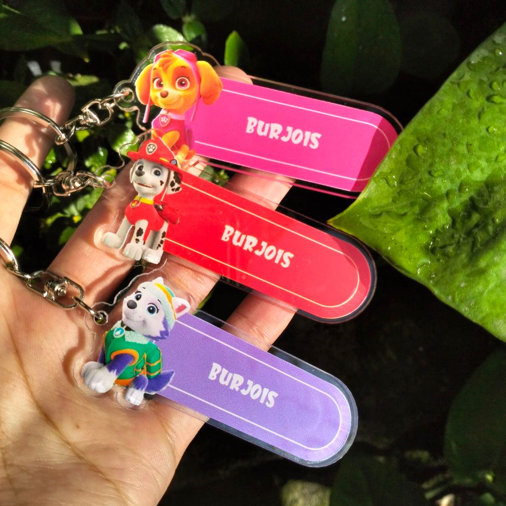 GANTUNGAN KUNCI PAW PATROL/ GANTUNGAN KUNCI RUBBLE/ GANTUNGAN KUNCI CHASE / GANTUNGAN KUNCI SKYE / G