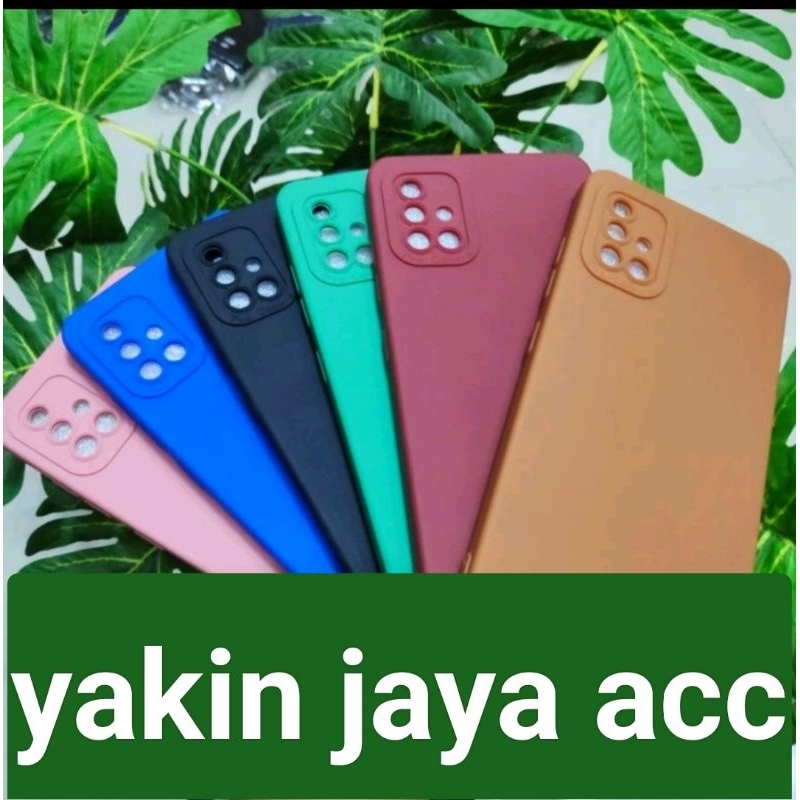 CASE CASING SAMSUNG A71.4G SOFTCASE MACARON PRO CAMERA BAHAN FULL KARET PELINDUNG BELAKANG HP+CAMERA