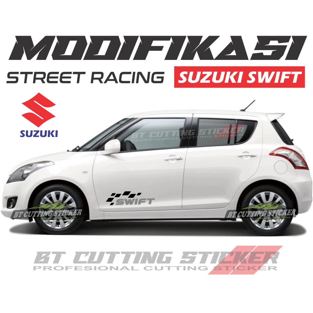 SW19 Stiker suzuki swift stiker mobil swift stiker mobil stiker mobil suzuki swift