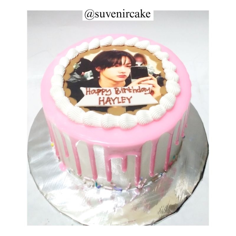 

cake korean/korean cake/cake foto/kue ulang tahun foto/kue ultah edible