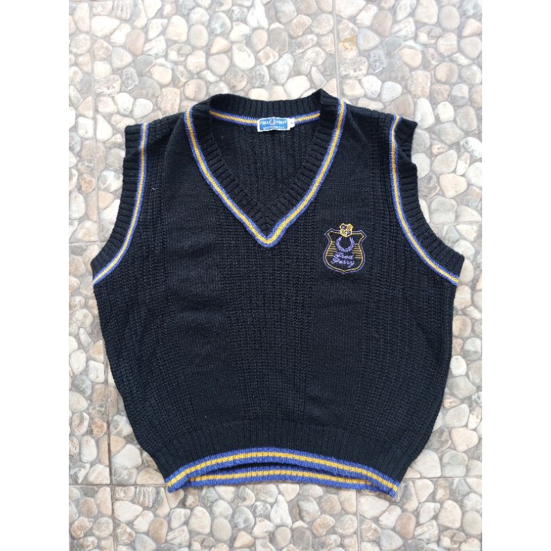 vest rajut vintage fred perry