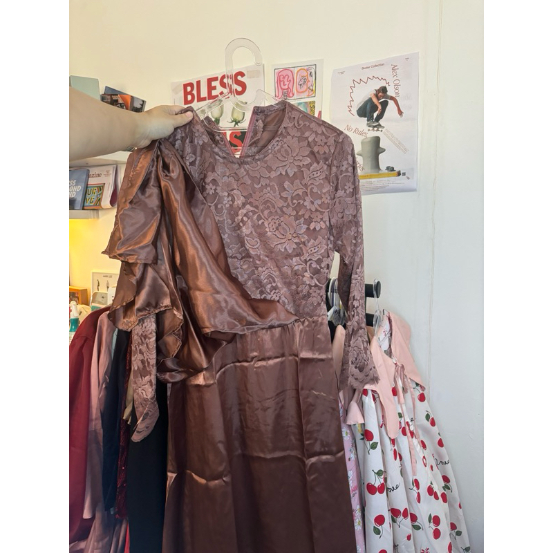 C211 Baju Kondangan/Acara/Bridesmaid/Wisuda Mauve Ld 90