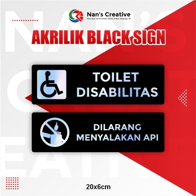 

SIGN BOARD/PAPAN AKRILIK TANDA/PERINGATAN/Signane Akrilik