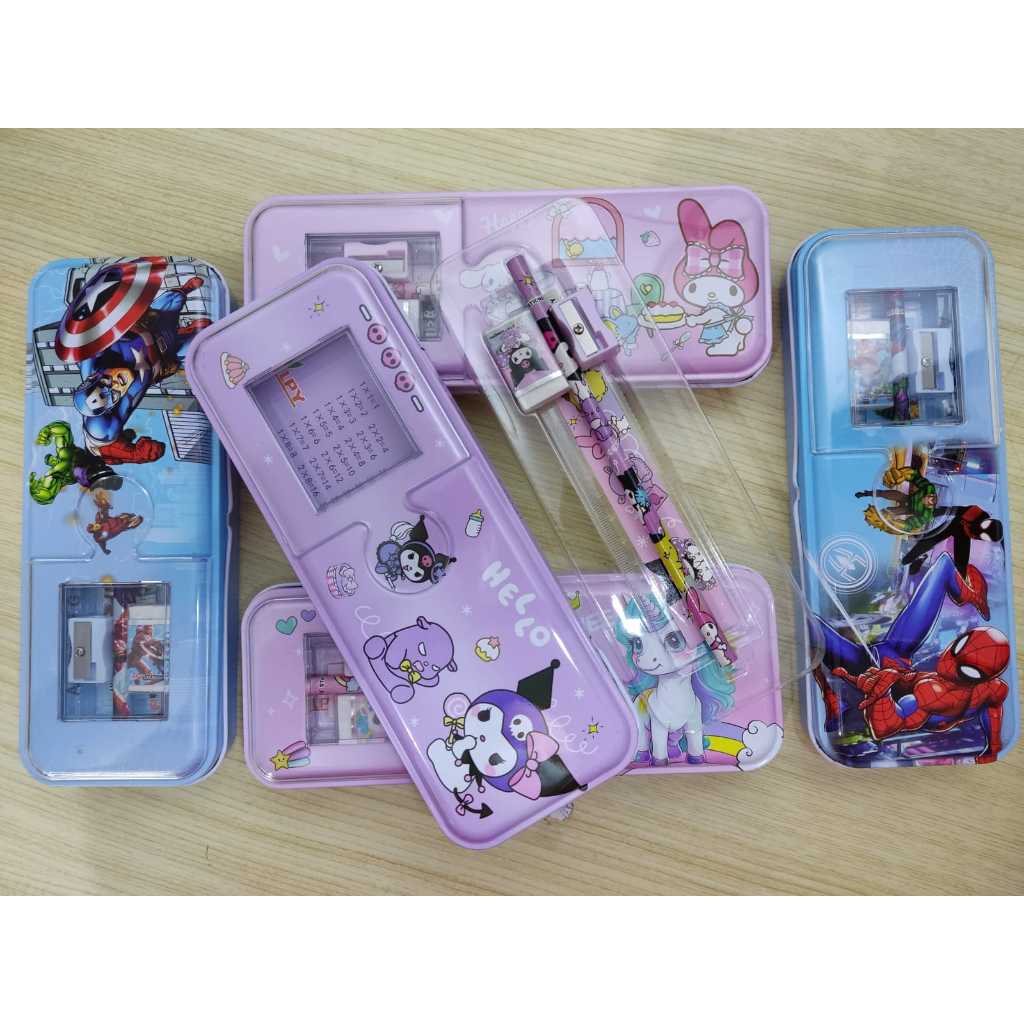 

GYBR Pencil case boy girl kotak pensil kaleng 5IN1 sanrio avenger LPY97