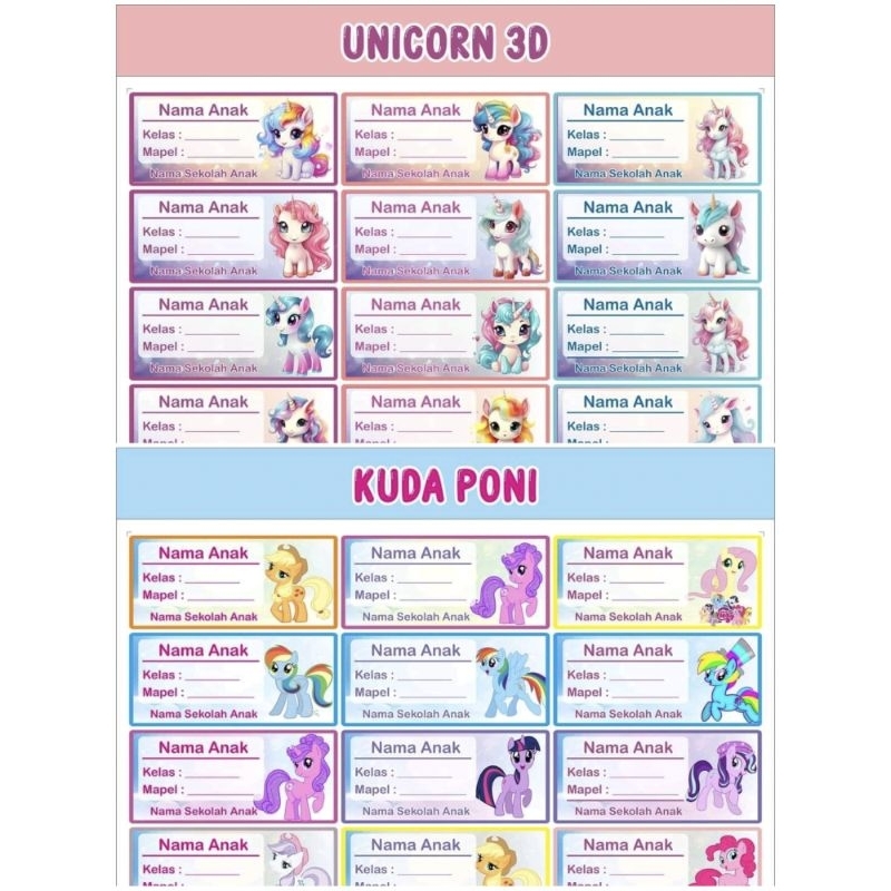 

STICKER MAPEL SEKOLAH LABEL PELAJARAN TERBARU