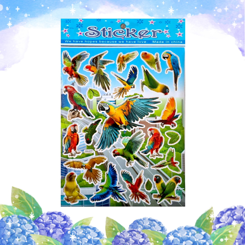 

Gambar Tempel Laser Sticker Stiker Laser Anak Karakter Hewan Burung Bird