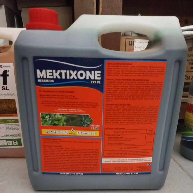 Mektixone 177 SL 5 lit.Herbisida kontak pembasmi rumput liar gulma