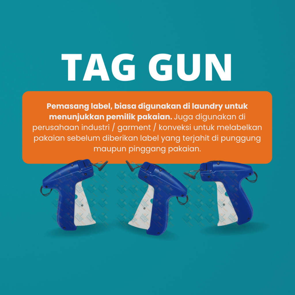

Tag Gun Penembak Label Nama / Harga / Merk Pada Pakaian Untuk Laundry