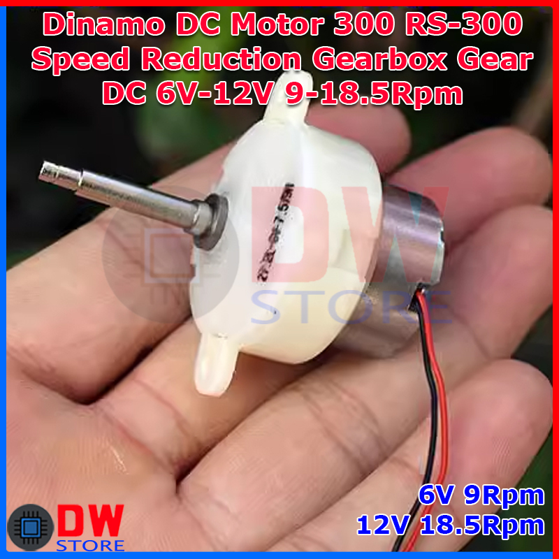 Dinamo DC Motor JS30-300 JS-30 Speed Reduction Gearbox Gear Low RPM