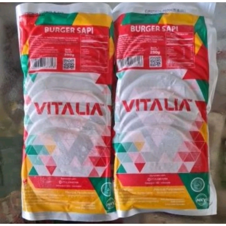 

Vitalia Burger Sapi 250gr isi 10pcs