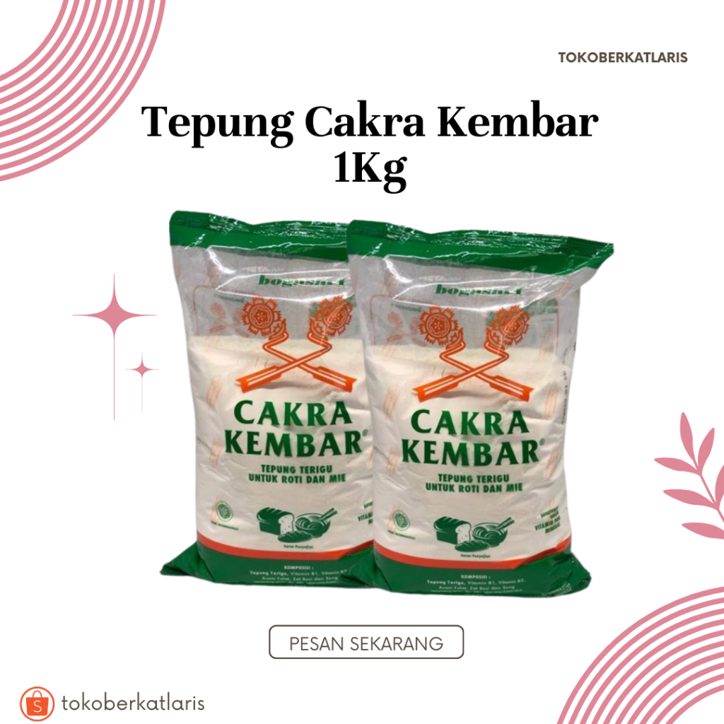 

Tepung Terigu Cakra Kembar 1 kg