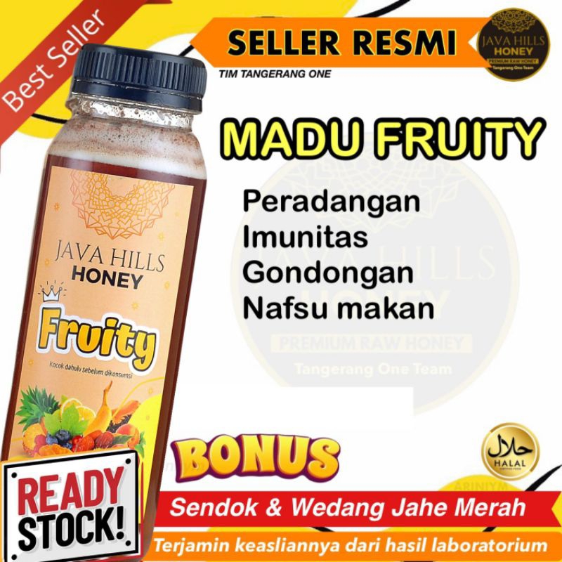 

JavaHills Madu FRUITY Herbal blueberry buah doyan makan gondongan mumtaz |Javahills Honey