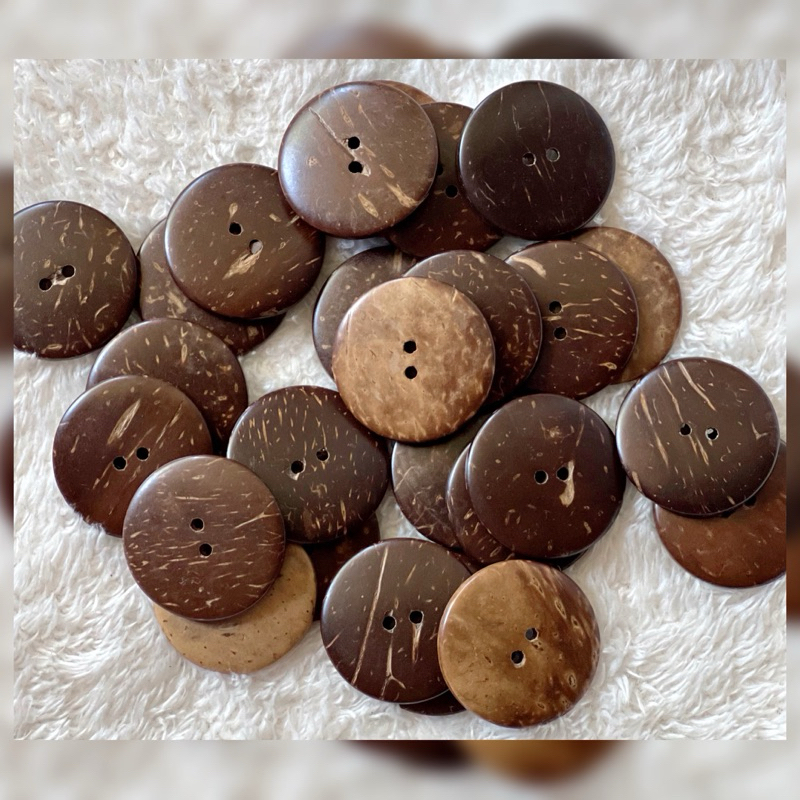 Kancing Batok Kelapa Diameter 3 CM / Kancing Bagus / Kancing Batok / Kancing Baju / Kancing Cantik