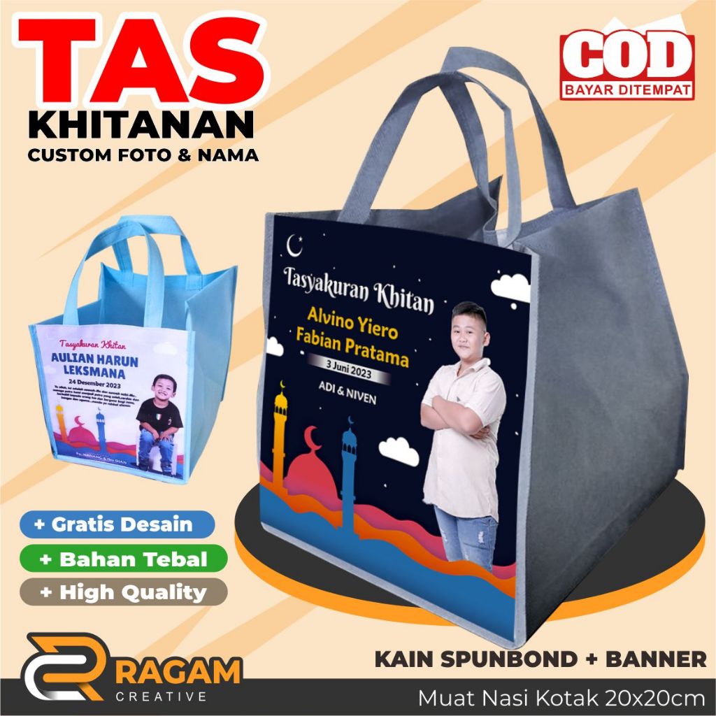 Tas Khitanan Anak Souvenir Murah / Tas Khitanan Custom / Tas Khitan / Syukuran Khitanan / Tas Sunata