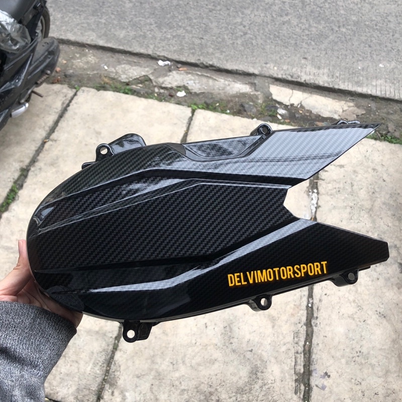 Cover Pelindung Tutup Cvt Carbon Vario150 / Vario125 2015 , 2016 , 2017 Karbon ZORO Hitam