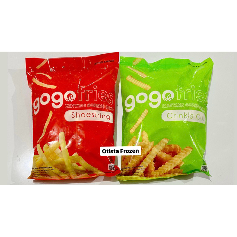 

GOGO SHOESTRING 1 KG / GOGO CRINKLE CUT 1 KG / KENTANG GORENG