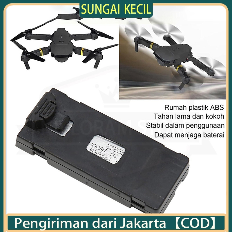 baterai 3.7v 1800mah baterai pengganti baterai drone rc modular lipo battery e88 rc drone untuk e88 