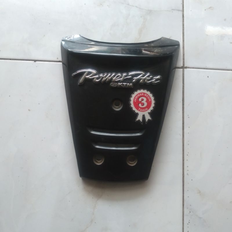 PANEL TAMENG DASI SET LOGO EMBLEM KTM MODEL SUPRA LAMA BEKAS COPOTAN MOTOR