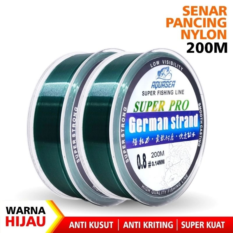 Senar nilon Super pro German strand 200 meter