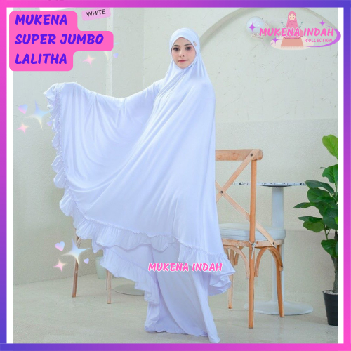 Mukena Jumbo Bahan Adem Wanita Dewasa Terbaru 2026 Polos Tas Travel Warna Putih Hitam Pink Ungu Sage