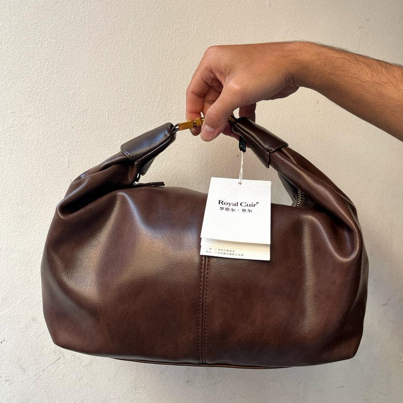 Royal Cuir Tote Hobo Coffee