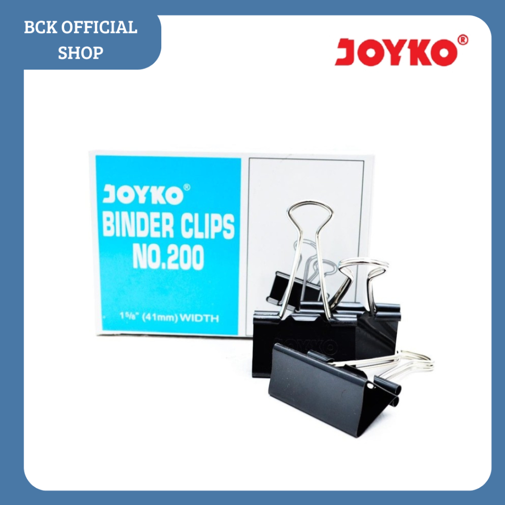

Binder Clip Klip Penjepit Kertas Joyko Black - No.200(DUS )