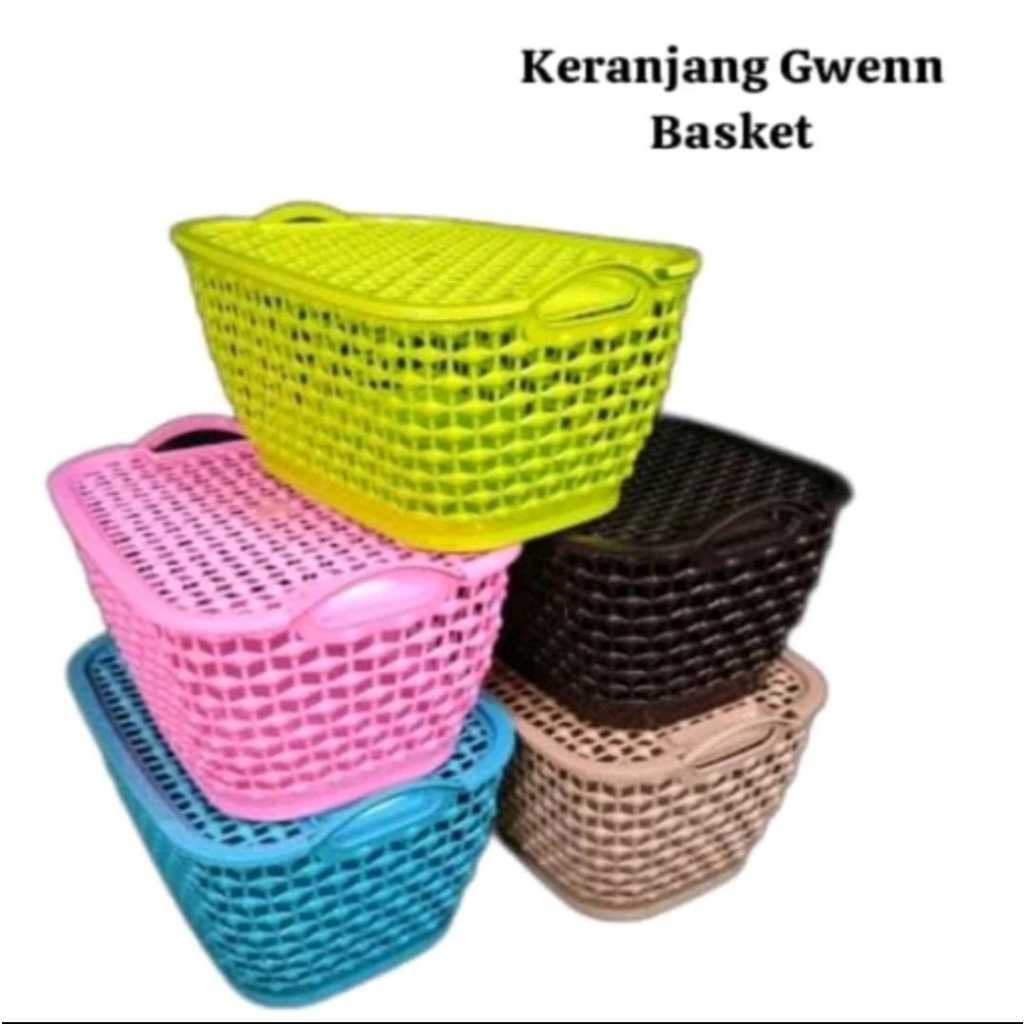 kimplast/ gween basket varian S - L / keranjang + tutup / keranjang tutup serbaguna / keranjang buah
