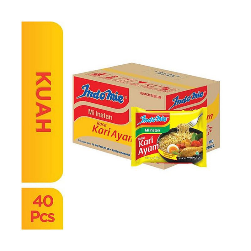 

[[40pcs]]Indomie Mi Instan Kari Ayam // 1Karton Mi Instan Indomie KariAyam